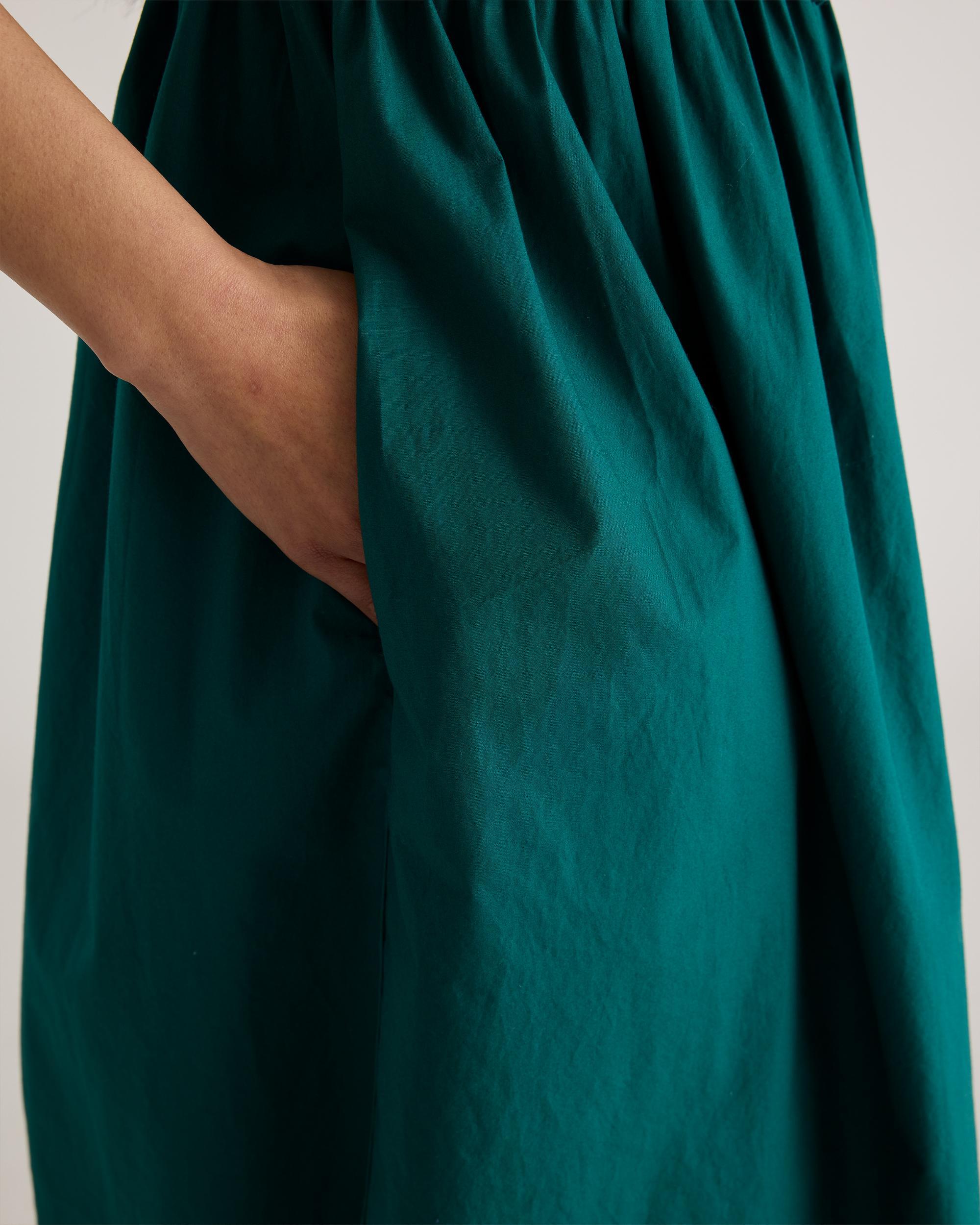 Quince | Women's Keyhole Midi Dress Size XS, Organic Cotton Product Image
