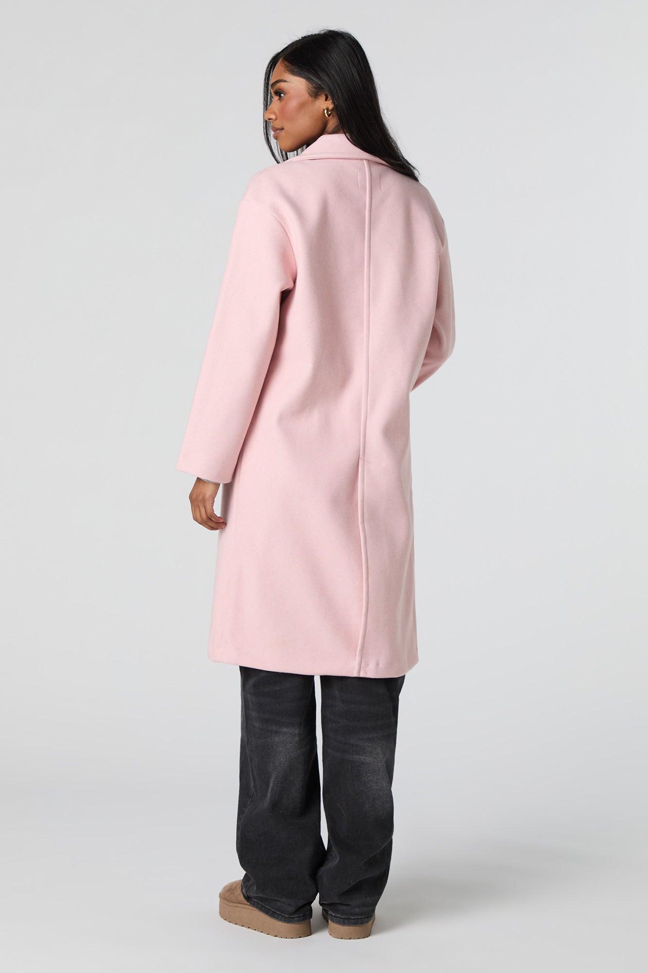 Single Button Collared Midi Coat Female Product Image