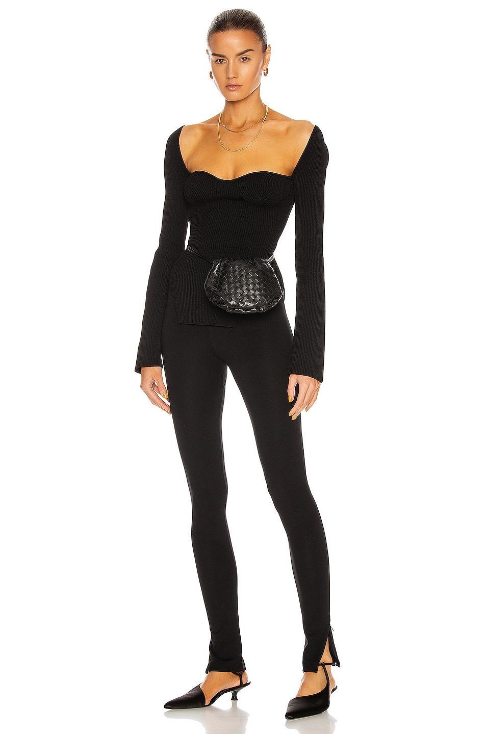 Zip-Cuff Viscose Leggings Product Image