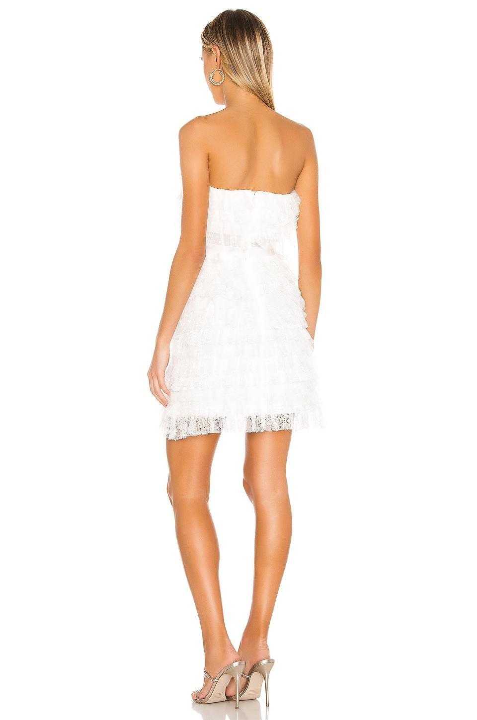 Strapless Ruffle Mini Dress BCBGMAXAZRIA Product Image