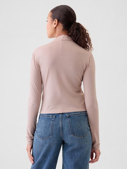 Featherweight Cropped Turtleneck Product Image
