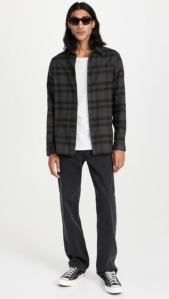 Theory Irving Soft Plaid Shirt | Shopbop Product Image