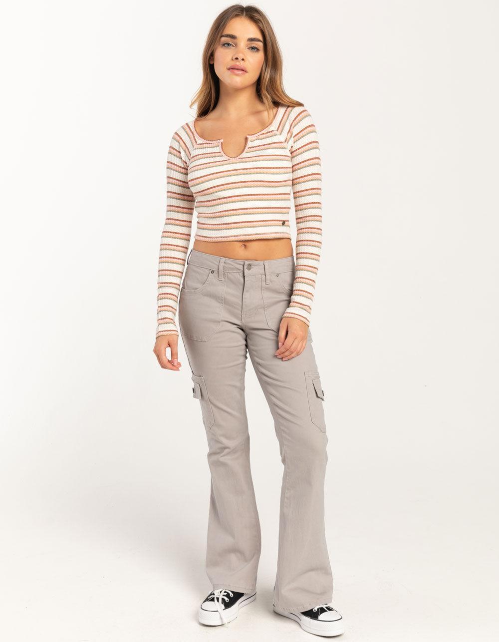 ROXY Stripe Waffle Womens Top - MULTI Product Image