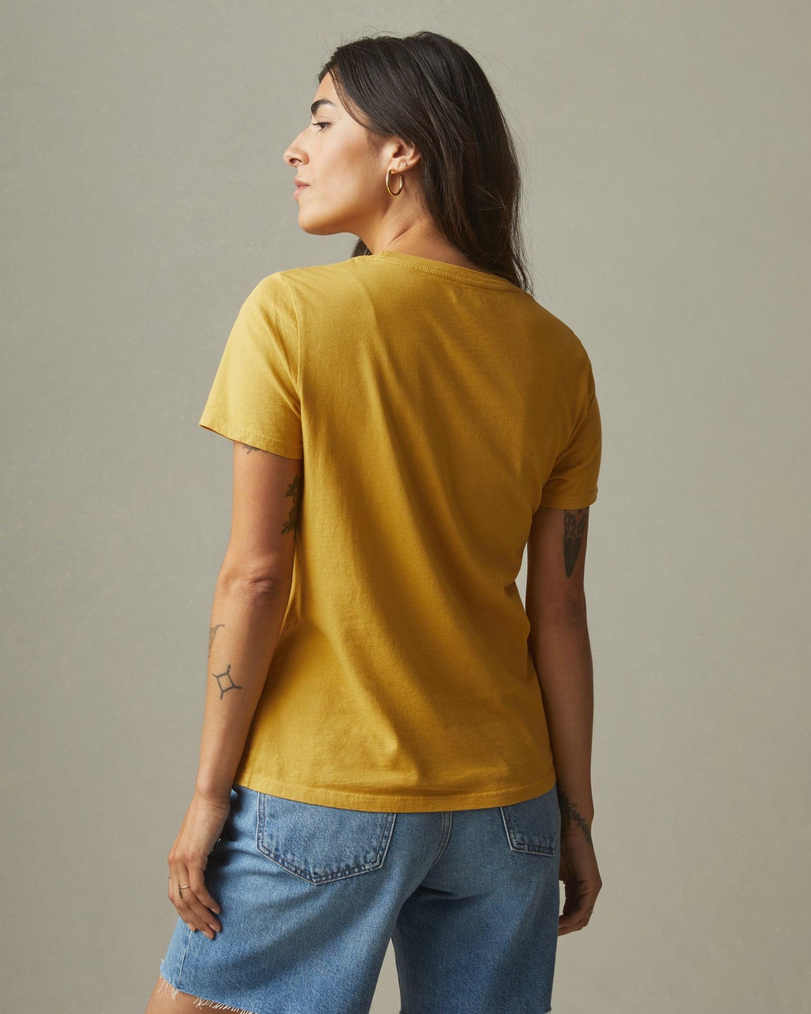 Women's Classic Cotton Crew Tee - Straw Female Product Image