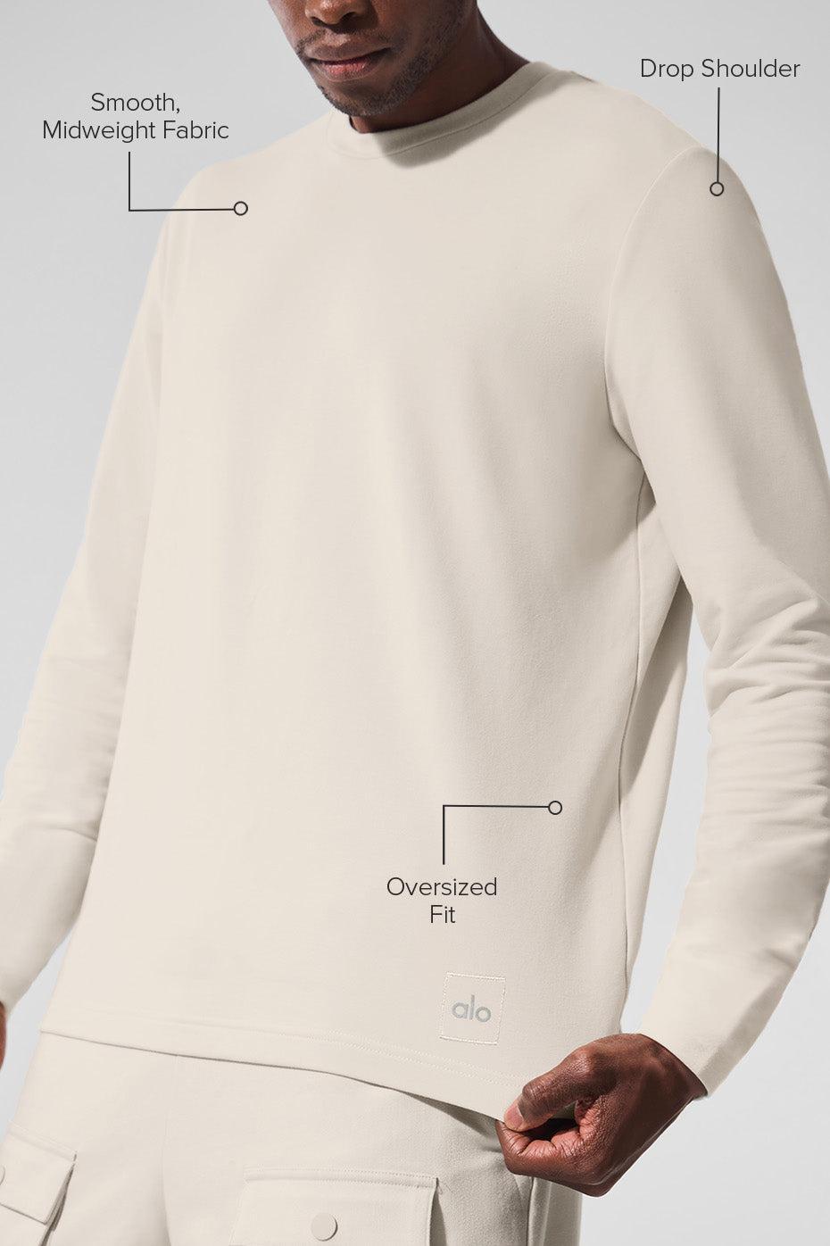 Double Take Long Sleeve Crew - Bone Product Image