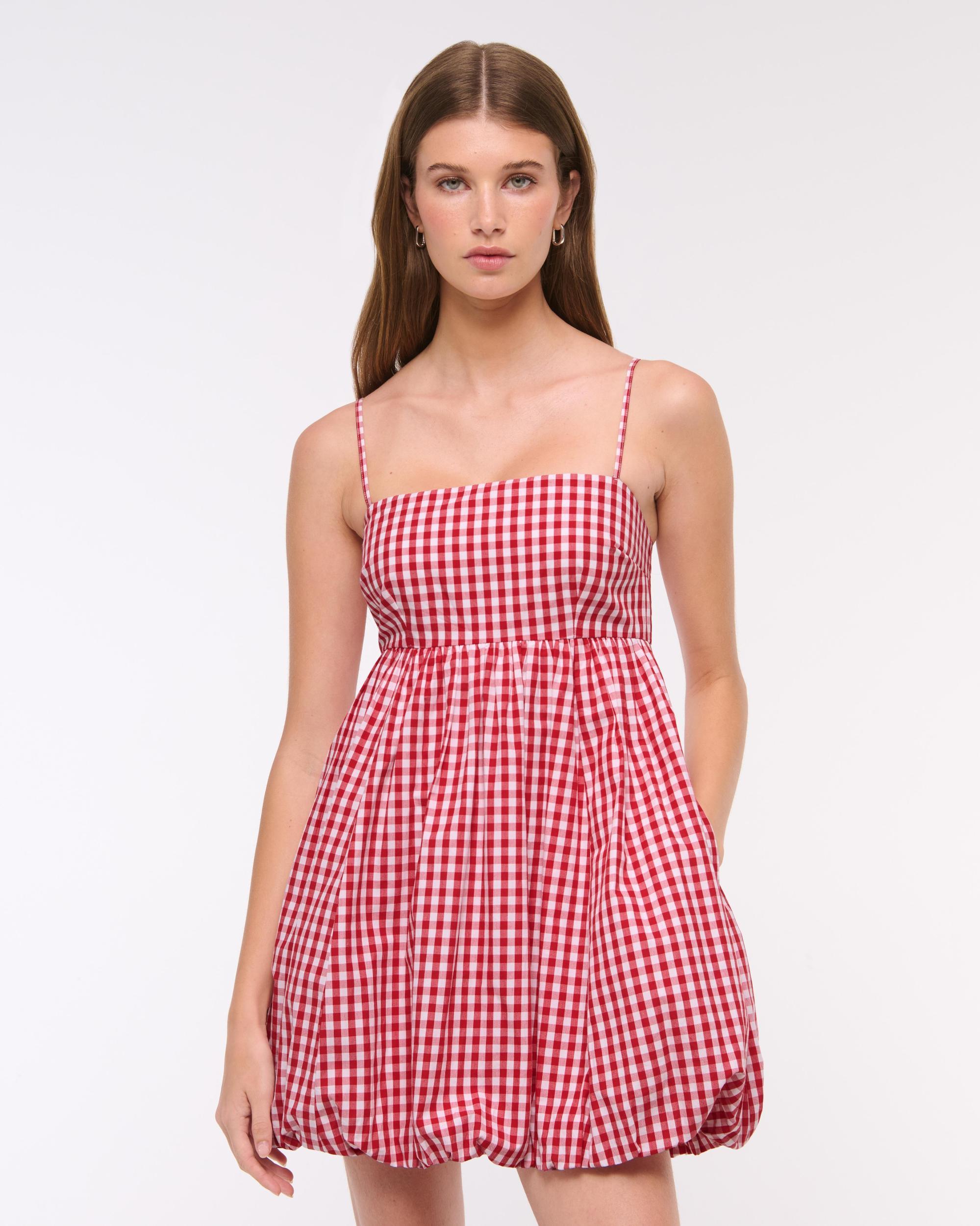 Babydoll Bubble Hem Mini Dress Product Image