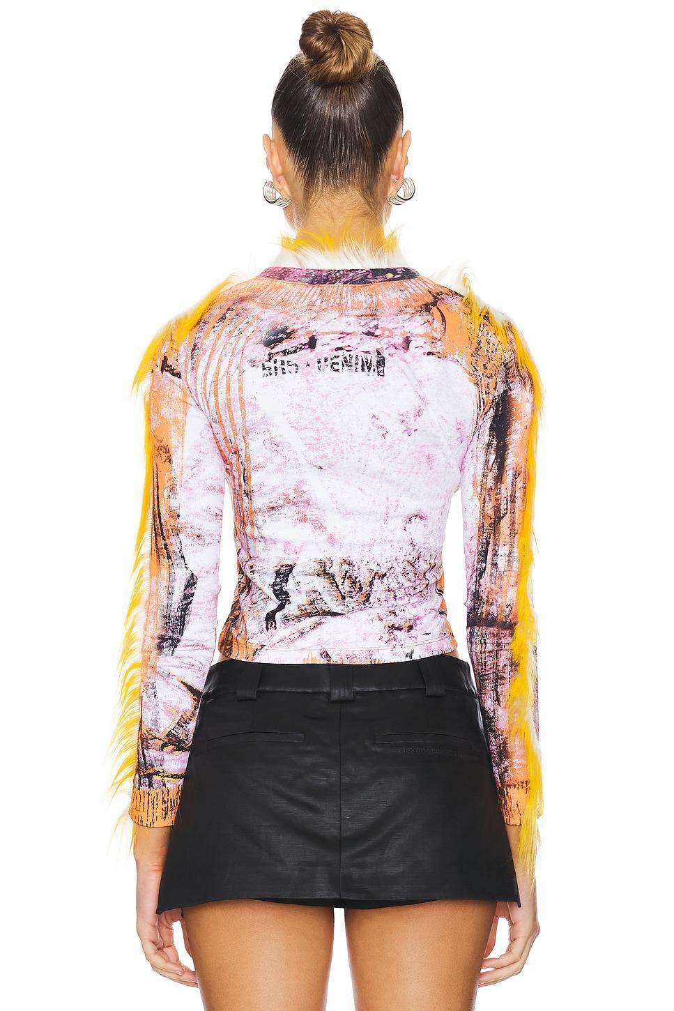 Printed Long Sleeve Button Top Diesel Product Image