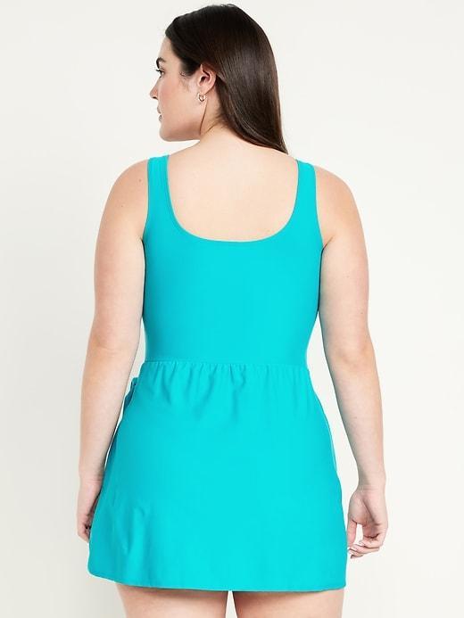 Matte Side-Tie Swim Dress Product Image