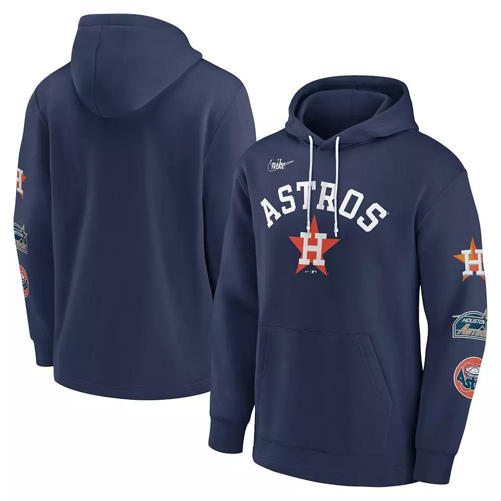Mens Nike Houston Astros Rewind Lefty Pullover Hoodie Blue Product Image