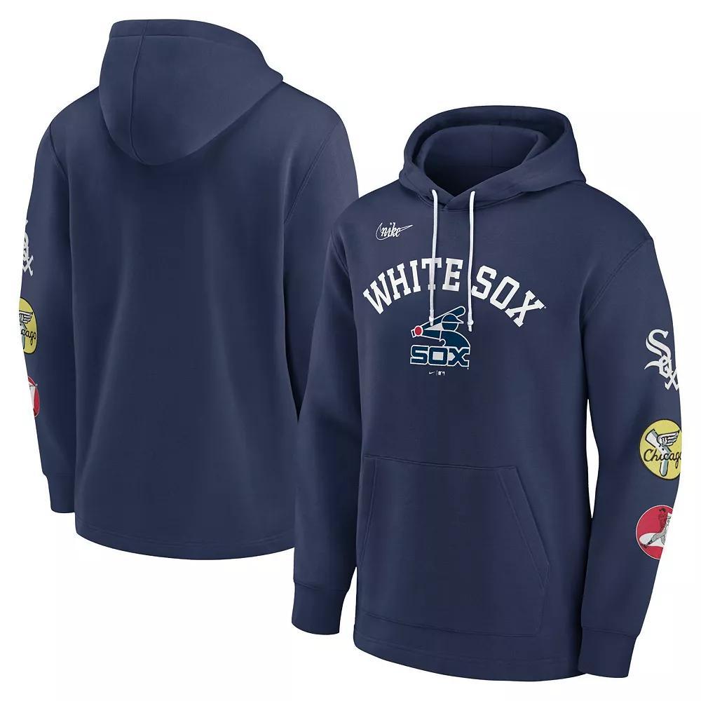 Men's Nike Navy Chicago White Sox Rewind Lefty Pullover Hoodie, Size: Small, Blue Product Image