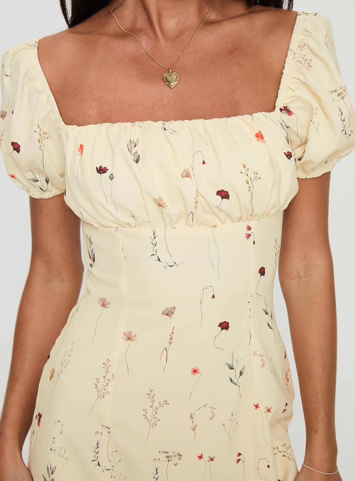 Luvva Mini Dress Lemon Product Image