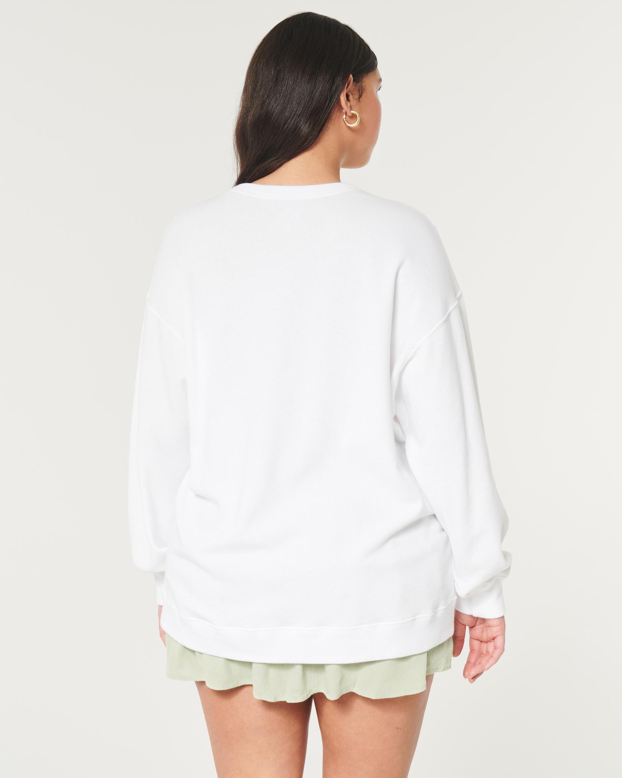 Oversized Malibu California Graphic Terry Sweatshirt Product Image