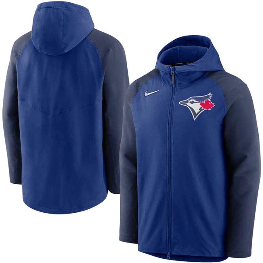 Mens Nike /Red Washington Nationals Authentic Collection Performance Raglan Full-Zip Hoodie Blue Product Image