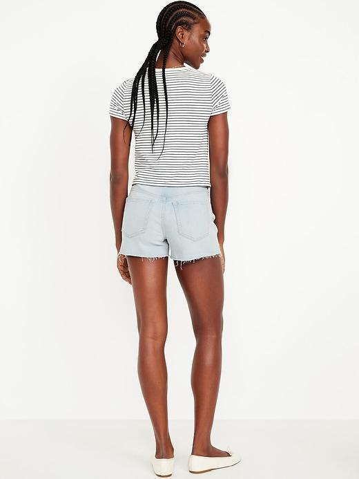 High-Waisted OG Jean Cut-Off Shorts -- 3-inch inseam Product Image