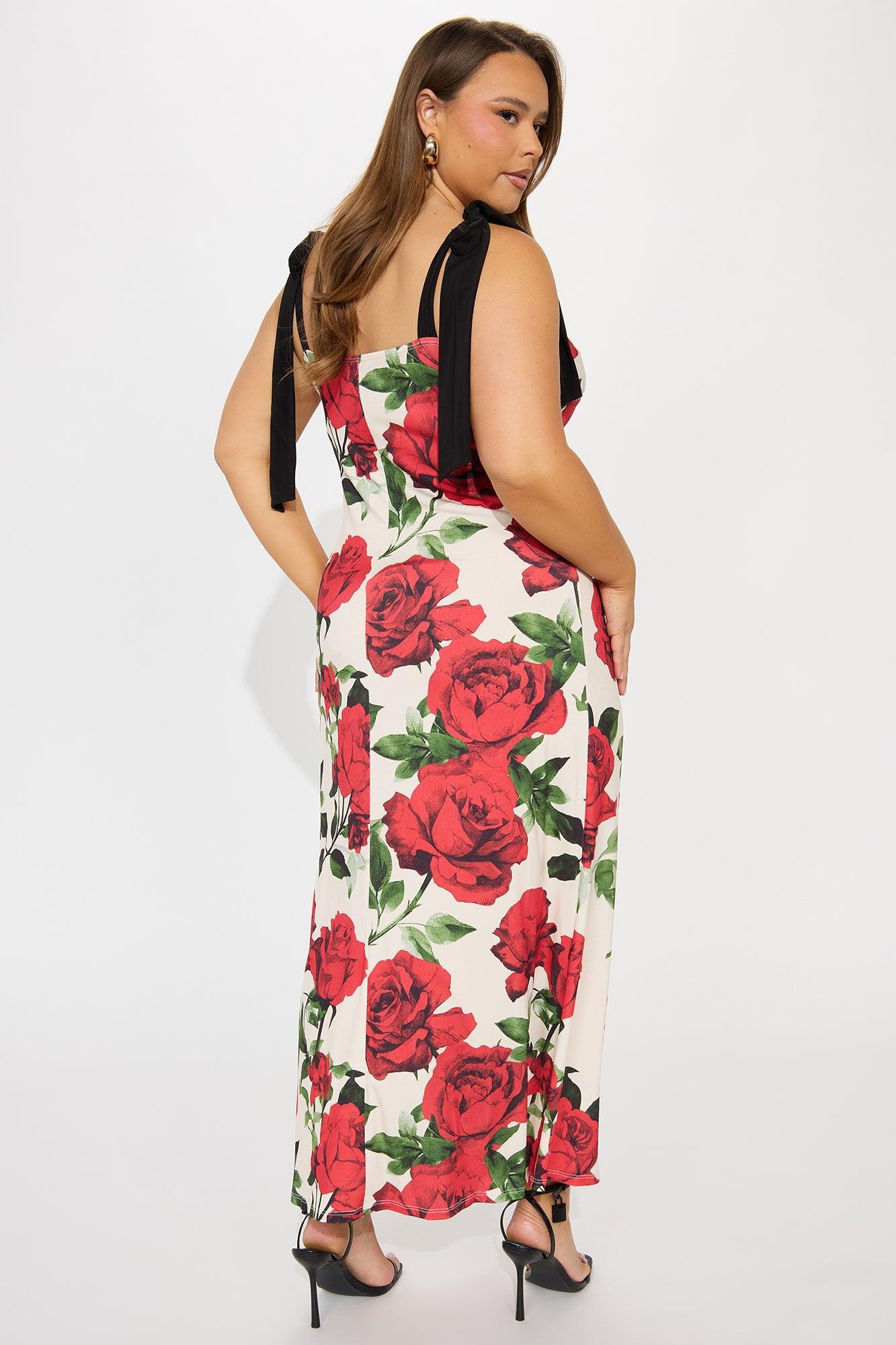 Mi Amor Floral Maxi Dress - Cream/combo Product Image