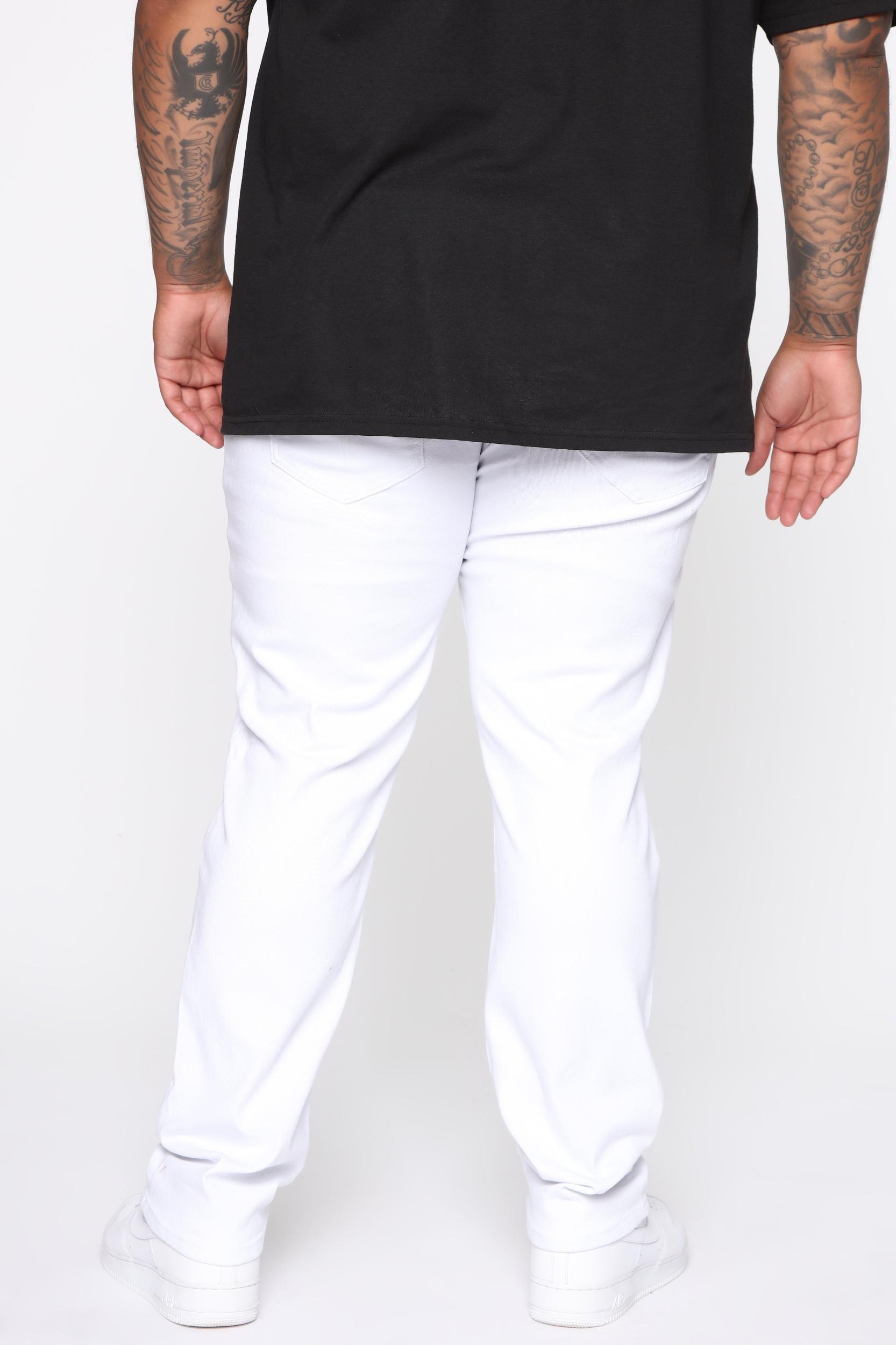 Reel It In Skinny Jean - White Product Image