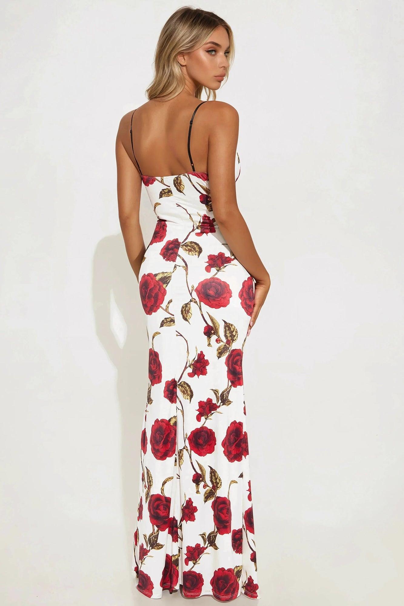 Never Enough Maxi Dress - Ivory/combo Product Image