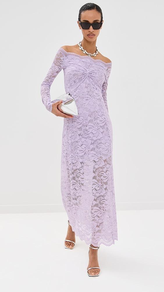 rabanne Lace Robe Dress | Shopbop Product Image