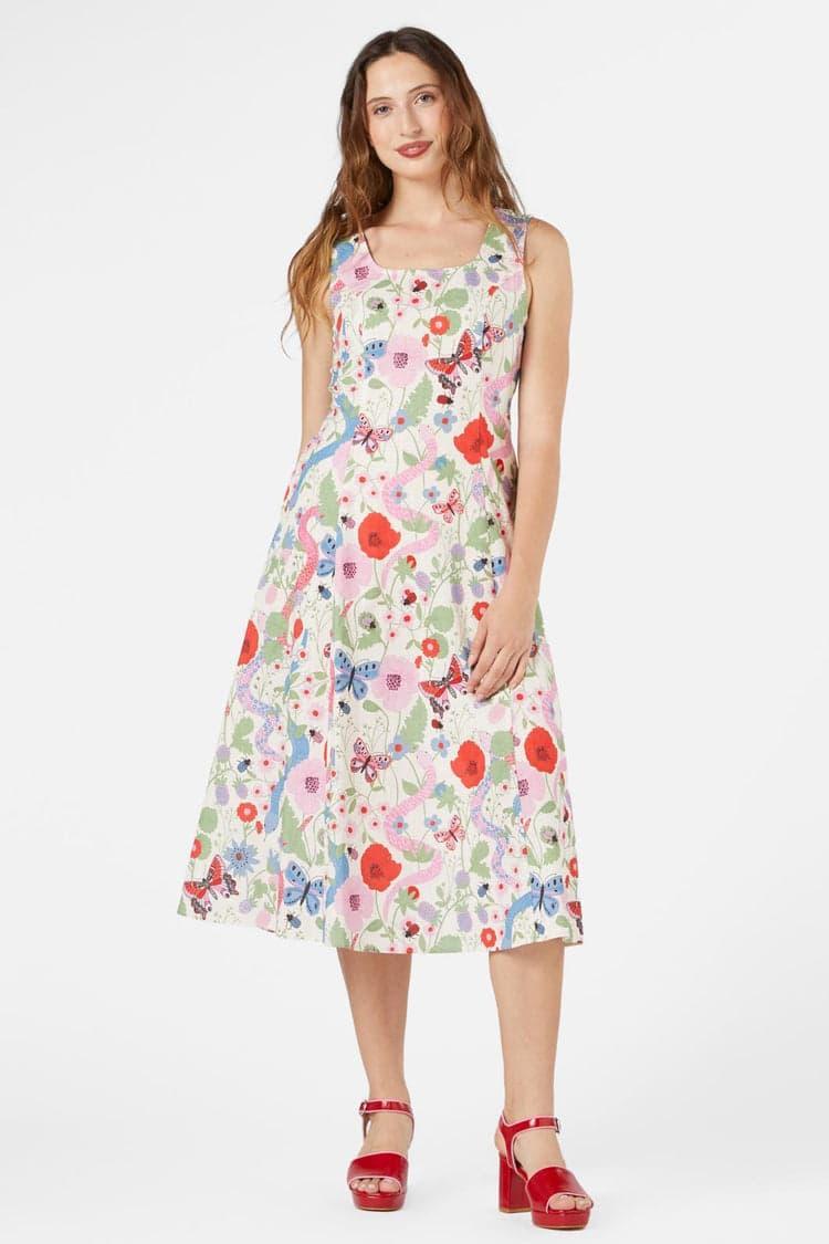 Luna Snake Midi Dress Product Image