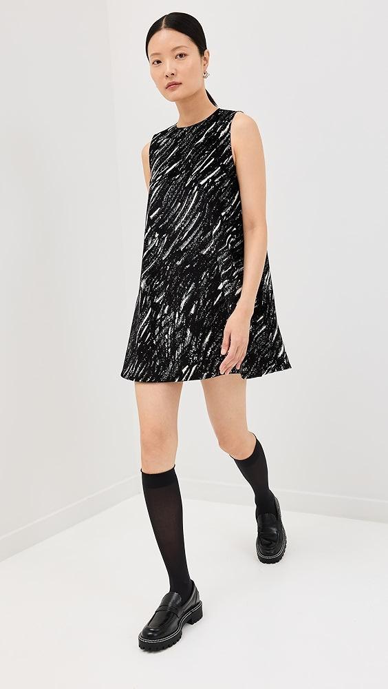 Marni Flocked Denim Flared Dress | Shopbop Product Image