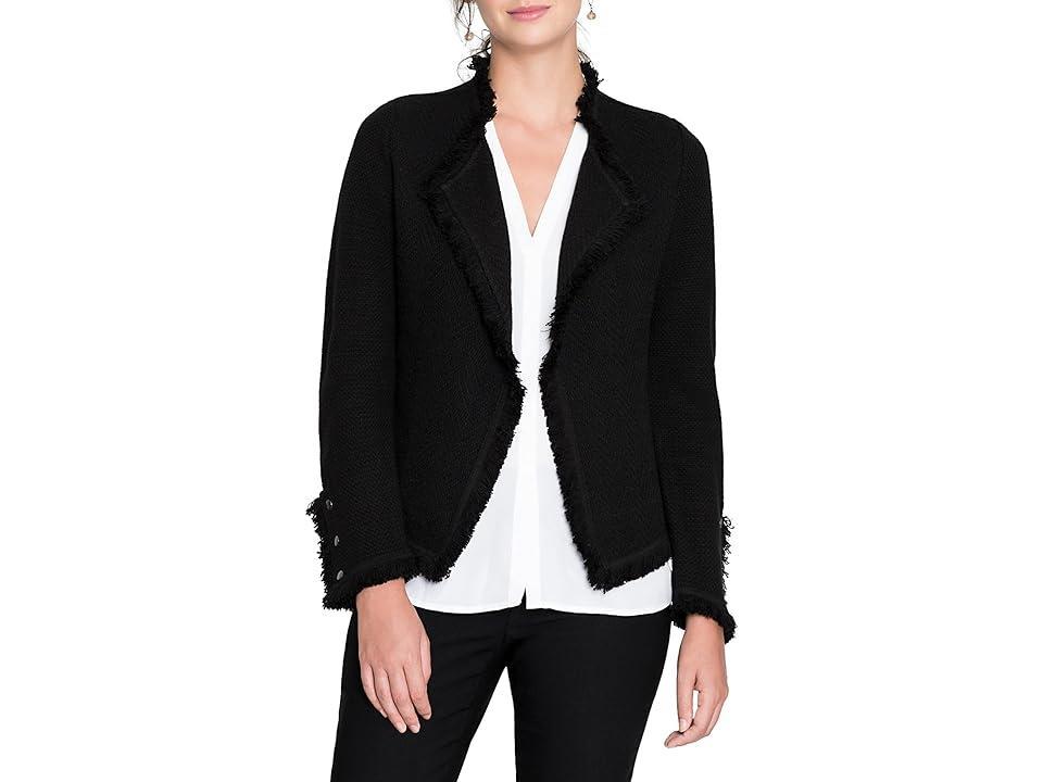 Nic+Zoe Fringe Mix Knit Jacket Product Image