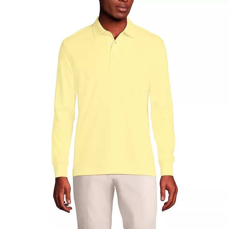 Men's Lands' End Soft Supima Polo, Size: Medium, Vintage Amber Product Image