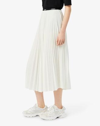 Long Pleated Elasticated Waist Skirt Product Image