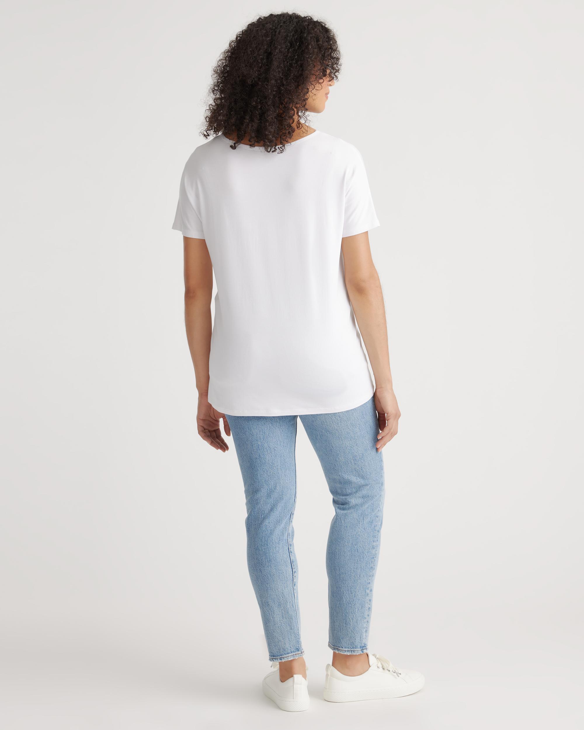 Quince | Women's Bamboo Jersey Maternity V-Neck T-Shirt Product Image
