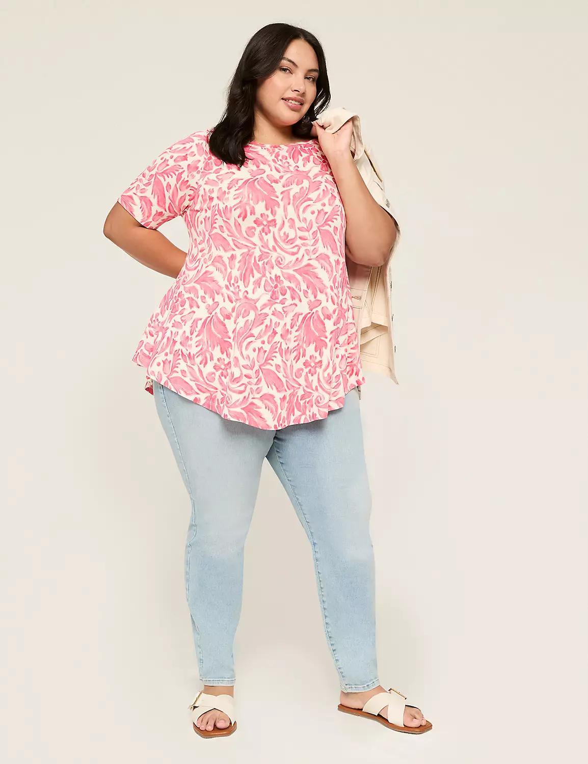 Max Swing Perfect Sleeve Boatneck Tee Product Image