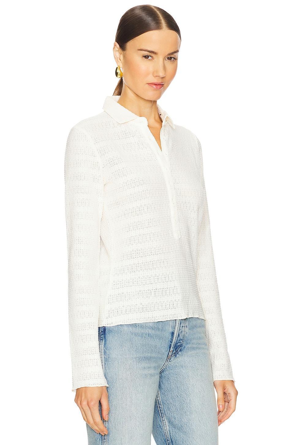 Julia Long Sleeve Polo Rag & Bone Product Image