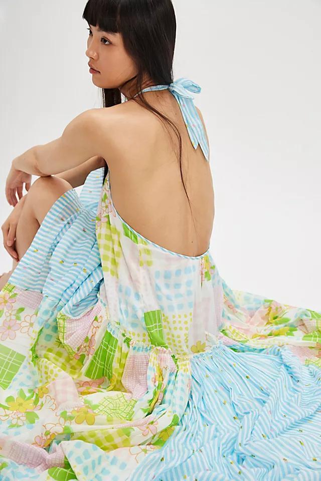 Patched And Pretty Midi Dress Product Image