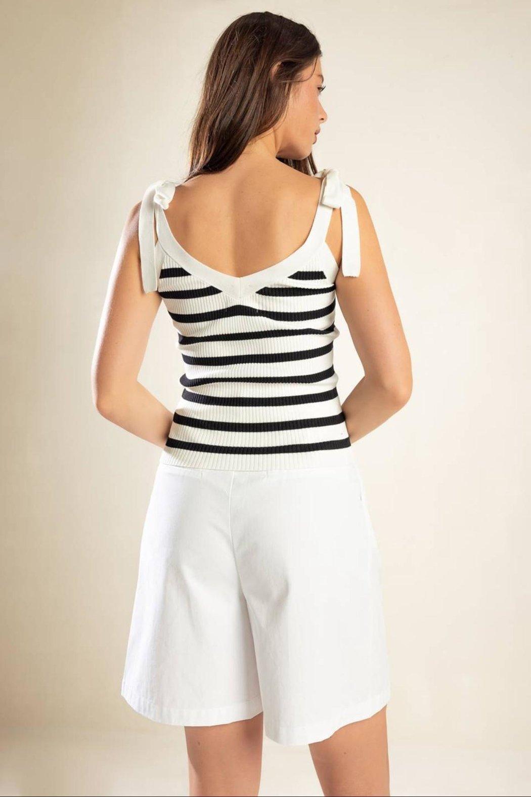 Ribbed Stripe Top Product Image
