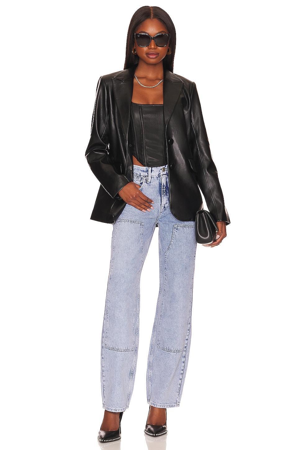 Faux Leather Corset Good American Product Image