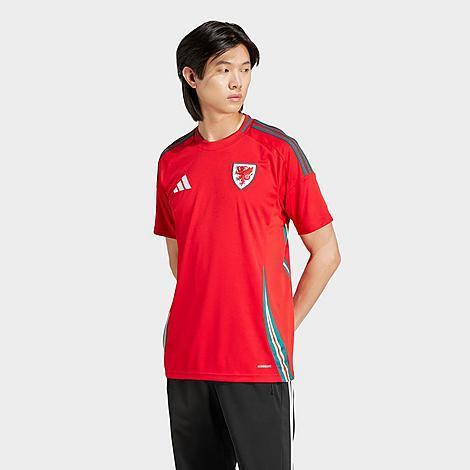 Adidas Mens Scarlet Wales National Team 2024 Home Replica Jersey - Scarlet Product Image