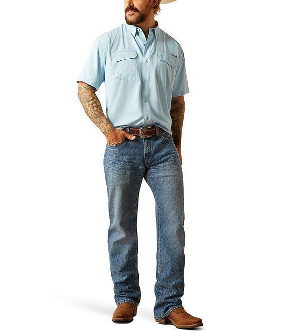 Ariat VentTEK Outbound Classic Fit Performance Short Sleeve Solid Woven Shirt Product Image