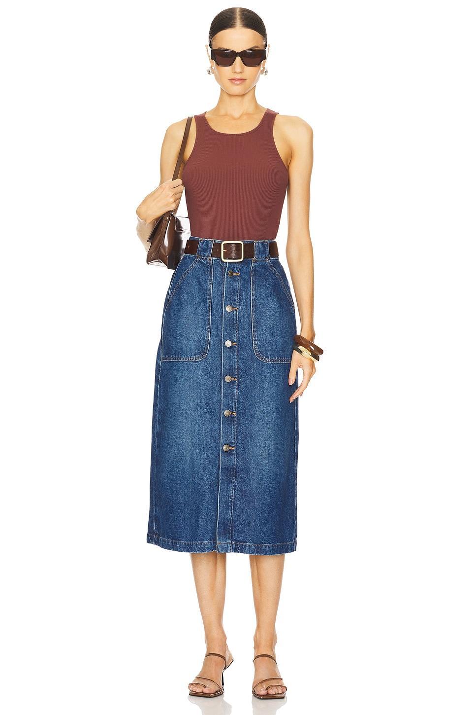 Modern Pocket Midi Skirt FRAME Product Image