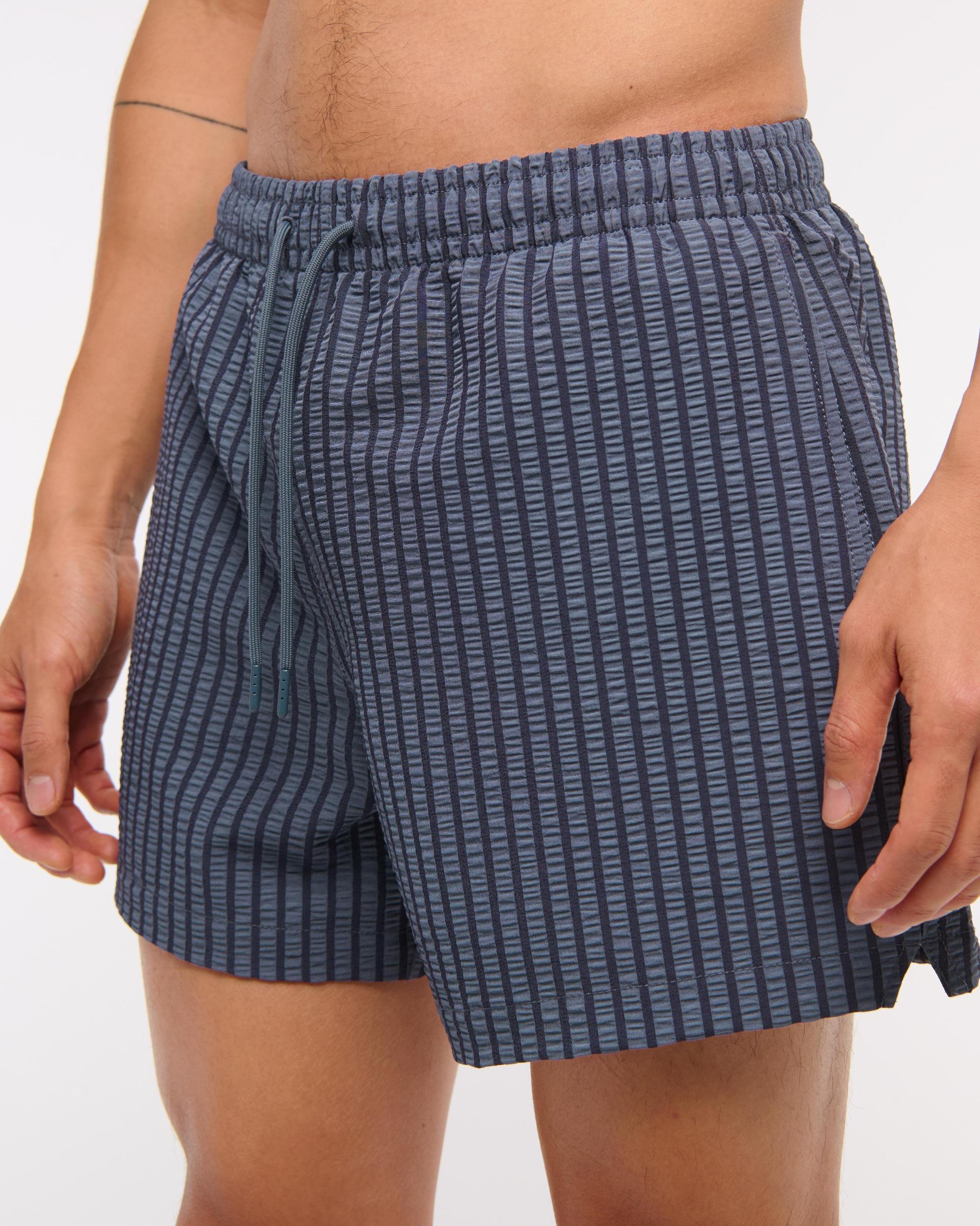 Pull-On Wide Seersucker Swim Trunk Product Image