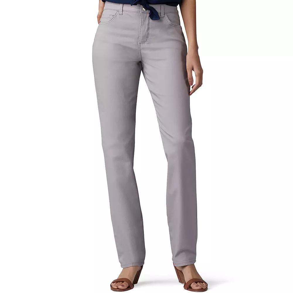 Women's Lee® Instantly Slims High Waisted Straight-Leg Jeans, Size: 6 Regular, Palisade Product Image