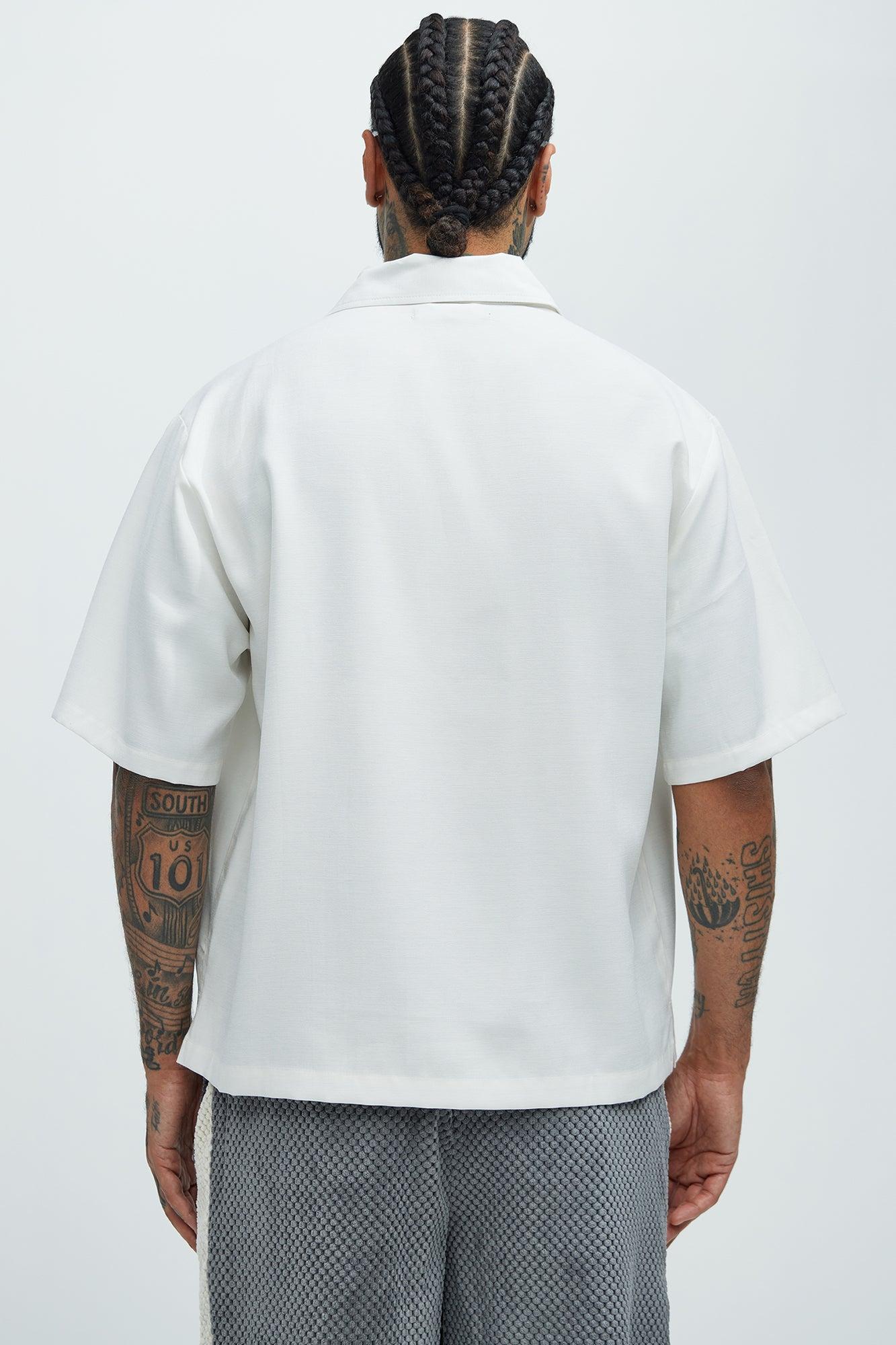 Blexy Pleated Shirt - White Product Image