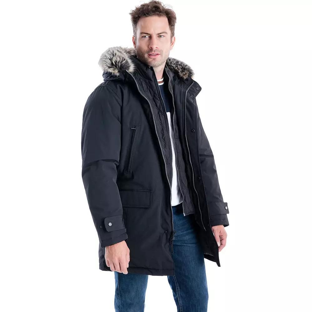 Men's London Fog Arctic Jacket, Size: XL, Black Product Image