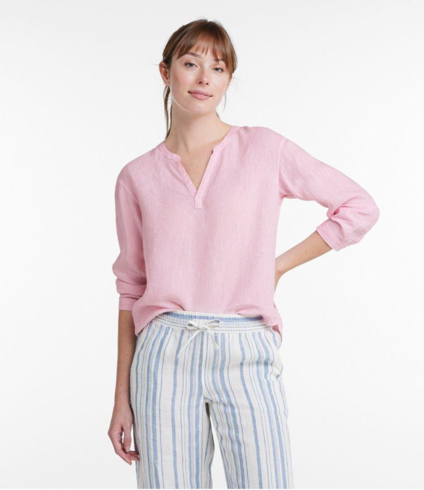 
                            Women's Premium Washable Linen Shirt, Splitneck
                         Product Image