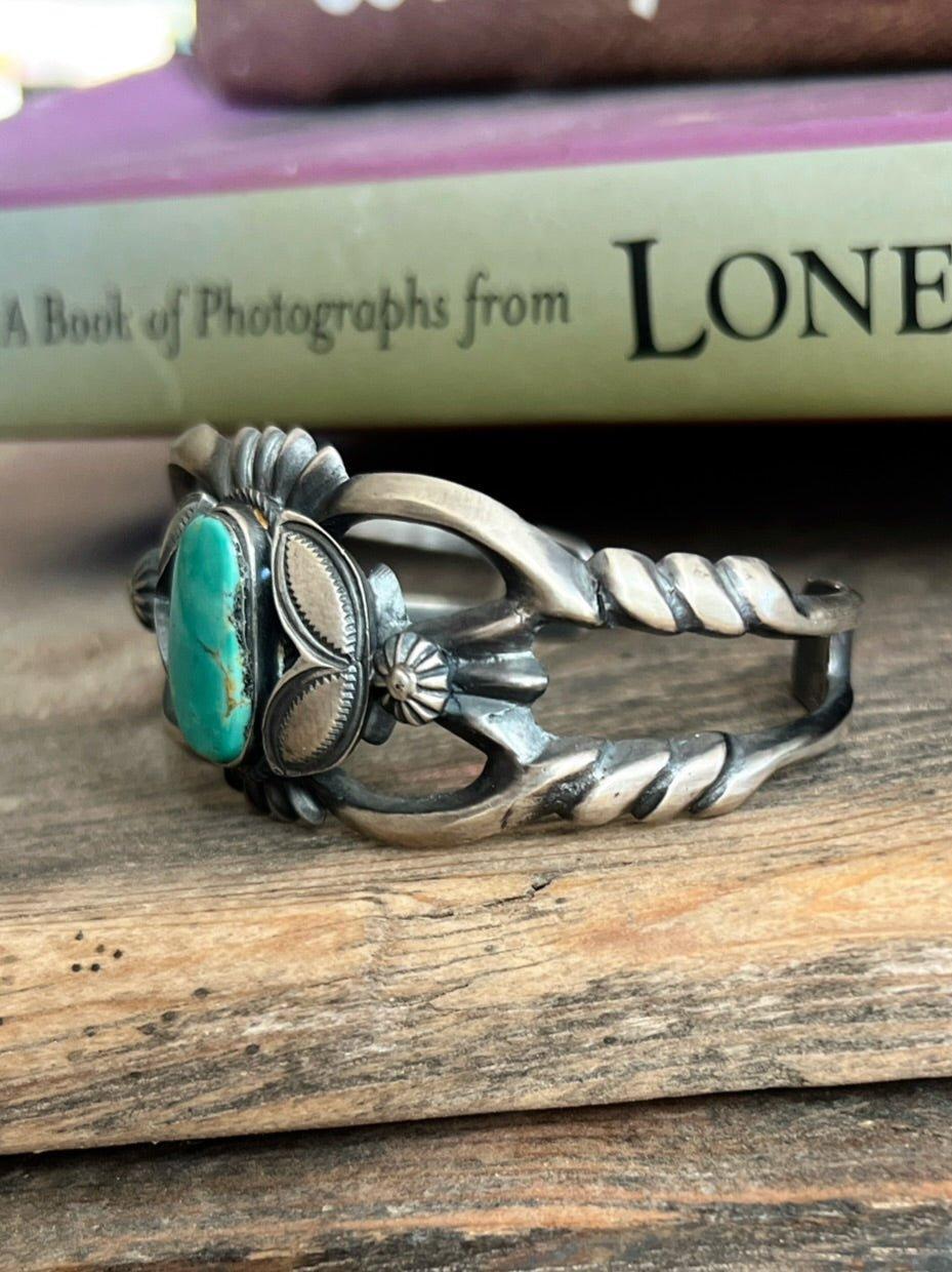 Bly Sterling Silver Navajo Turquoise Cuff Bracelet Product Image