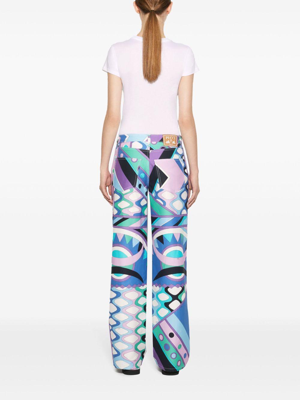 Iride-print cotton T-shirt Product Image