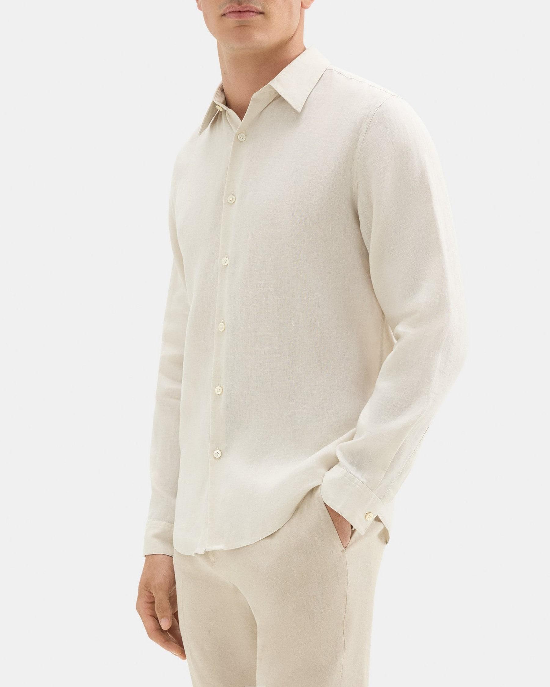 Standard-Fit Shirt in Linen Product Image