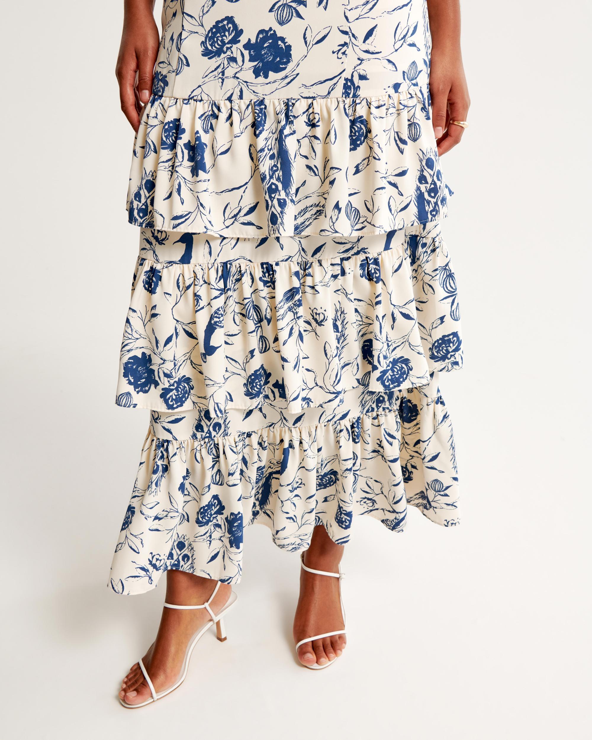 Drama Ruffle Tiered Maxi Dress Product Image