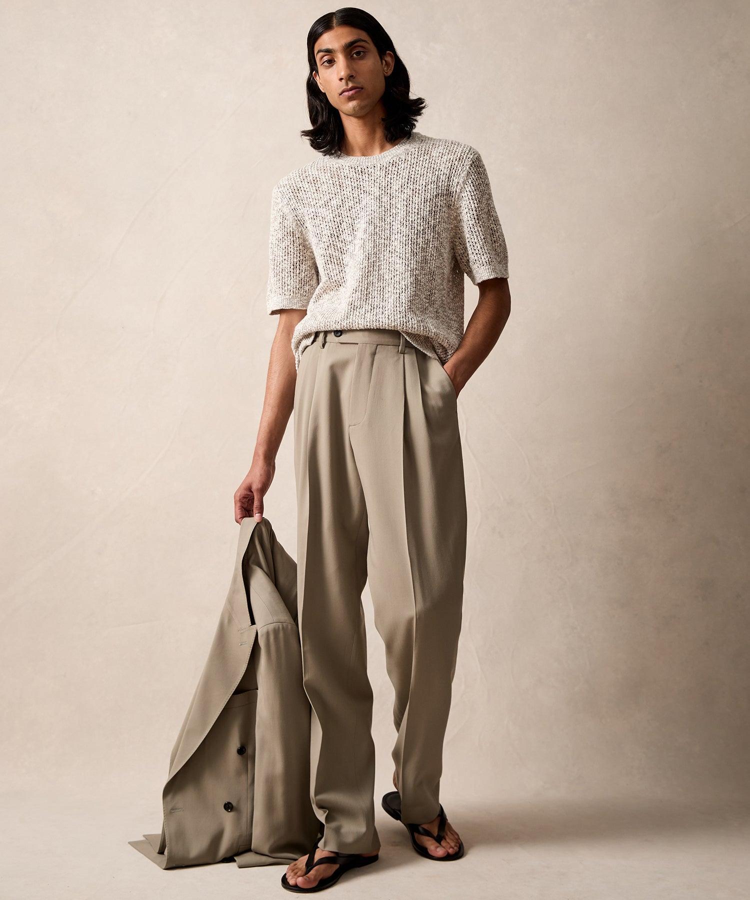 Mesh Slub Tee in Graystone Product Image