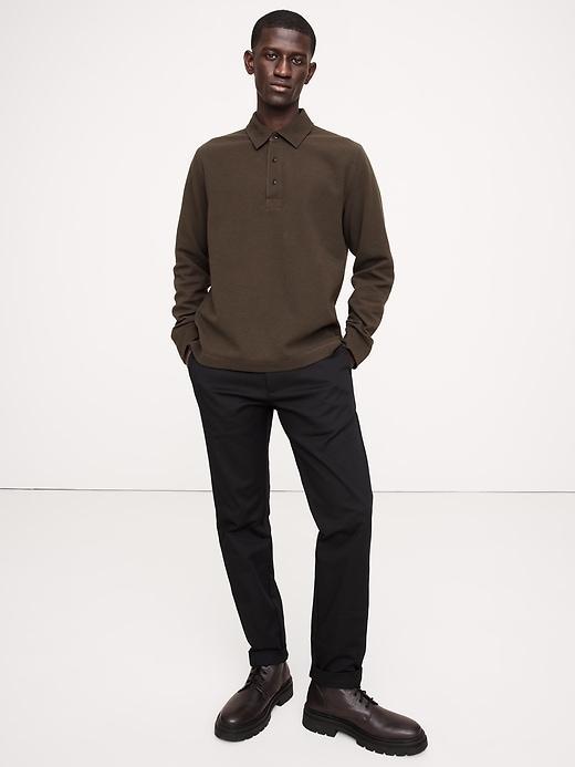 Waffle-Knit Polo Product Image