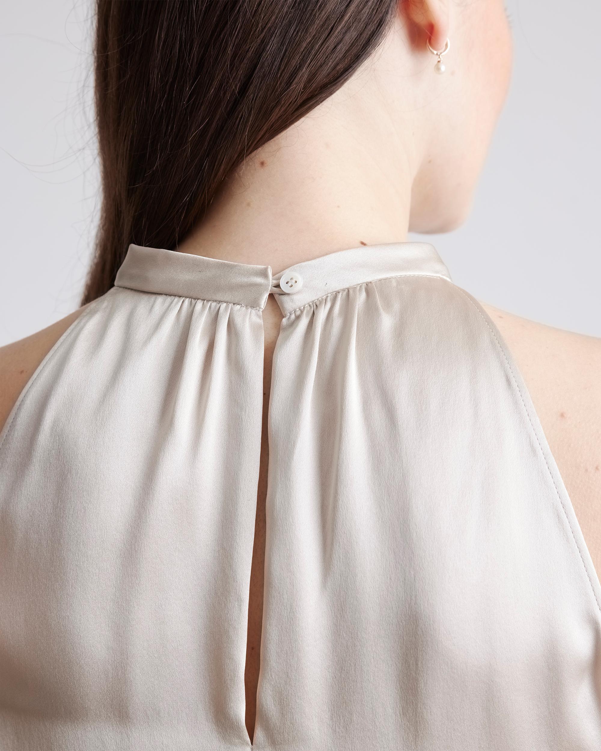 Quince | Women's Halter Top Size XS, Silk Product Image