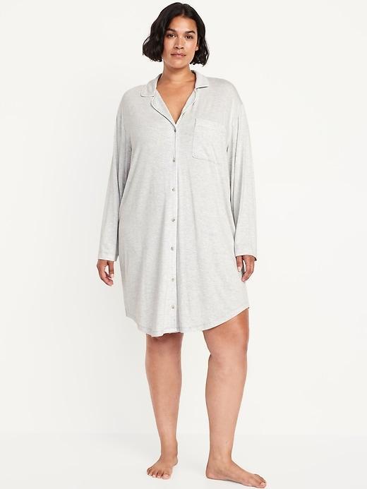 Knit Jersey Sleep Shirt Product Image