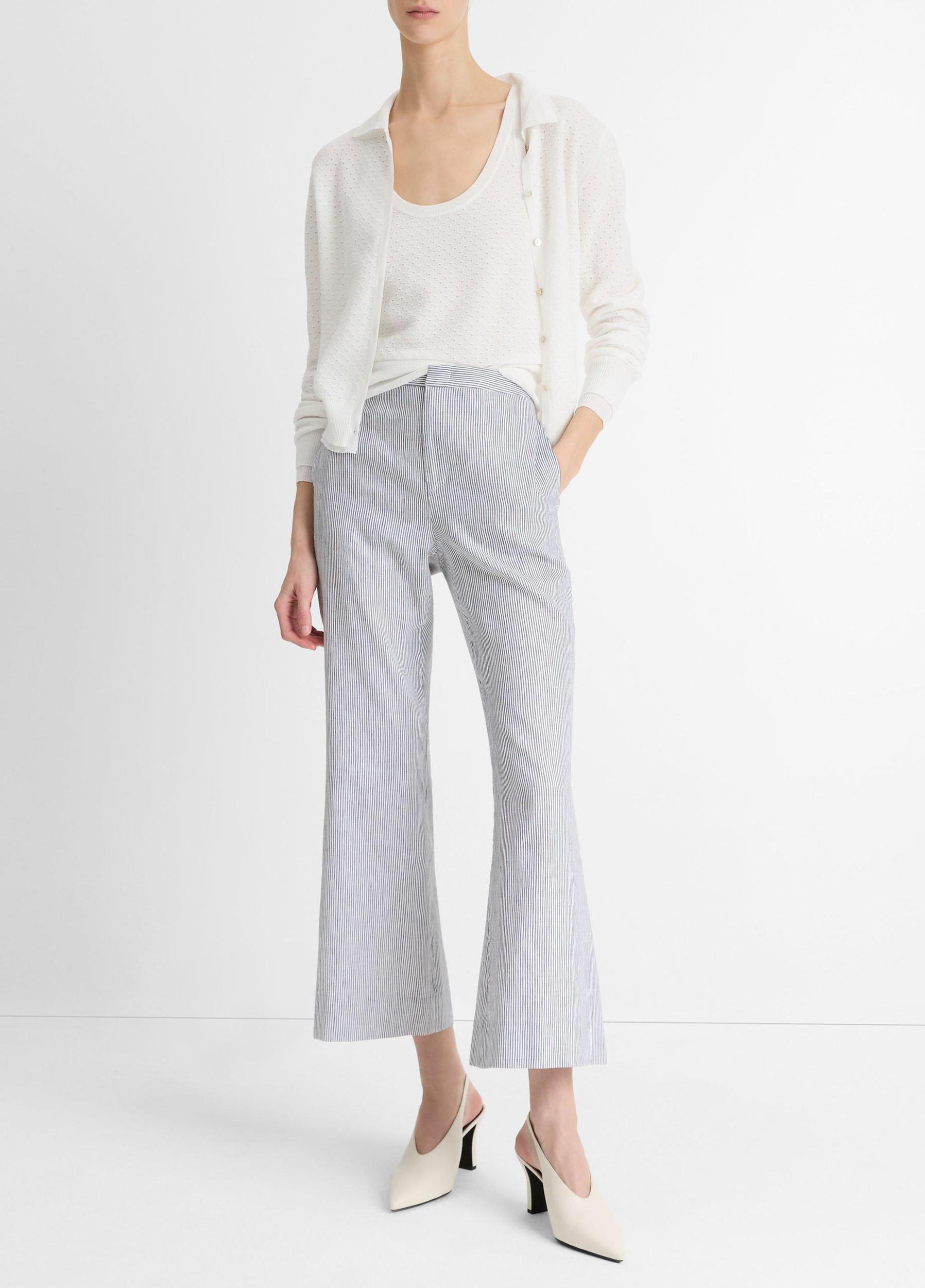 Italian Cotton-Blend Mesh Double-Layer Cardigan Product Image